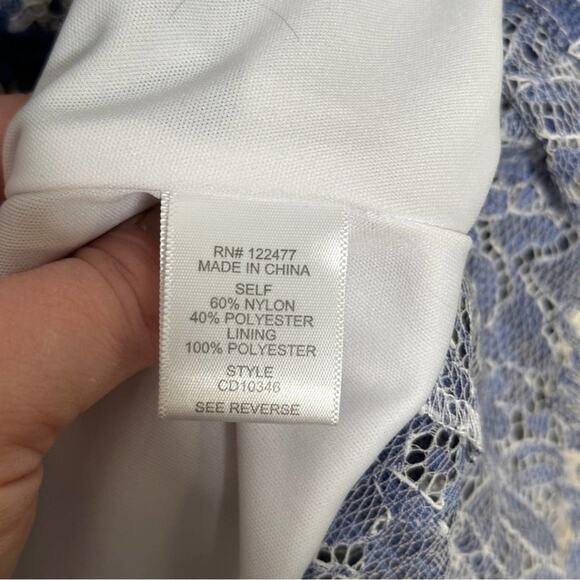 NSR Prairie Lace Midi Dress Blue Cottagecore {ZZ47} - Picture 7 of 7